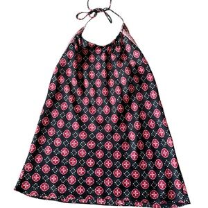 Ann Taylor LOFT Black and Red Halter Top - Size S